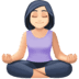 🧘🏻 person in lotus position: light skin tone display on Facebook